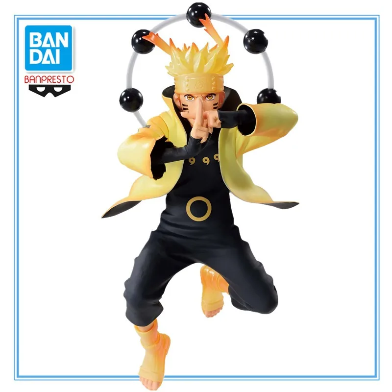 

В наличии Bandai BANPRESTO Vibration Stars Naruto Shippuuden Uzumaki Naruto Rikudousennin 14 см ПВХ аниме фигурки модель игрушка в подарок