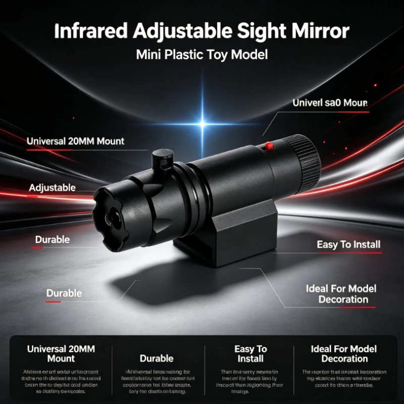 Lightweight Black Decor Lighting Unit with Fixed Mount Bracket, Nice Looking Hobby Craft Ornament for Tabletop Showcase