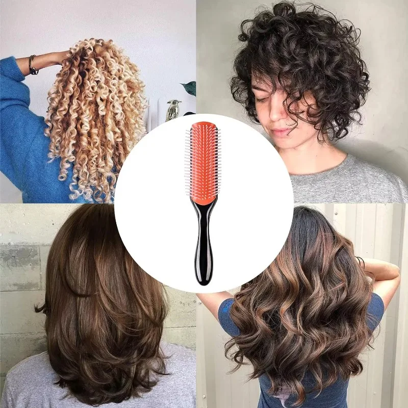 WANMEI Styling Curly Hair Brush for Natural Thick Curly Hair Travel Detangling Brush Comb for Women Men  Defining Curls Hair - view 6