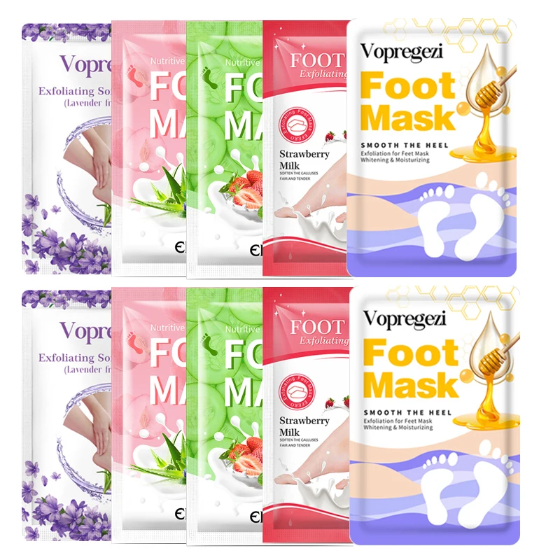 

10/20/30pair Exfoliating Peeling Foot Mask Calluses Dead Skin Soften Remove Pedicure Socks Repair Whitening Feet Masks Foot Care