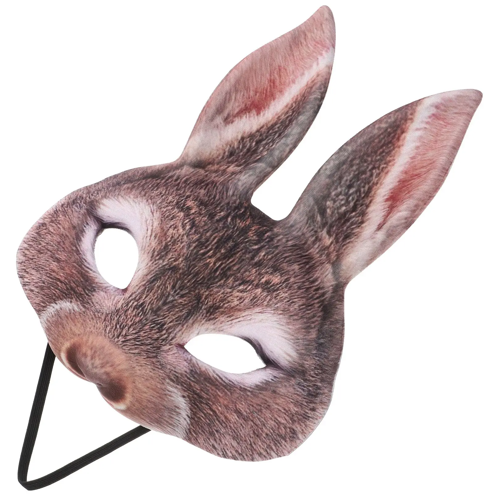 

Rabbit Mask Black Face Half Halloween Bunny Masks Ear Party Cosplay Masquerade Ball Carnival Easter Toy Accessories Lightweight