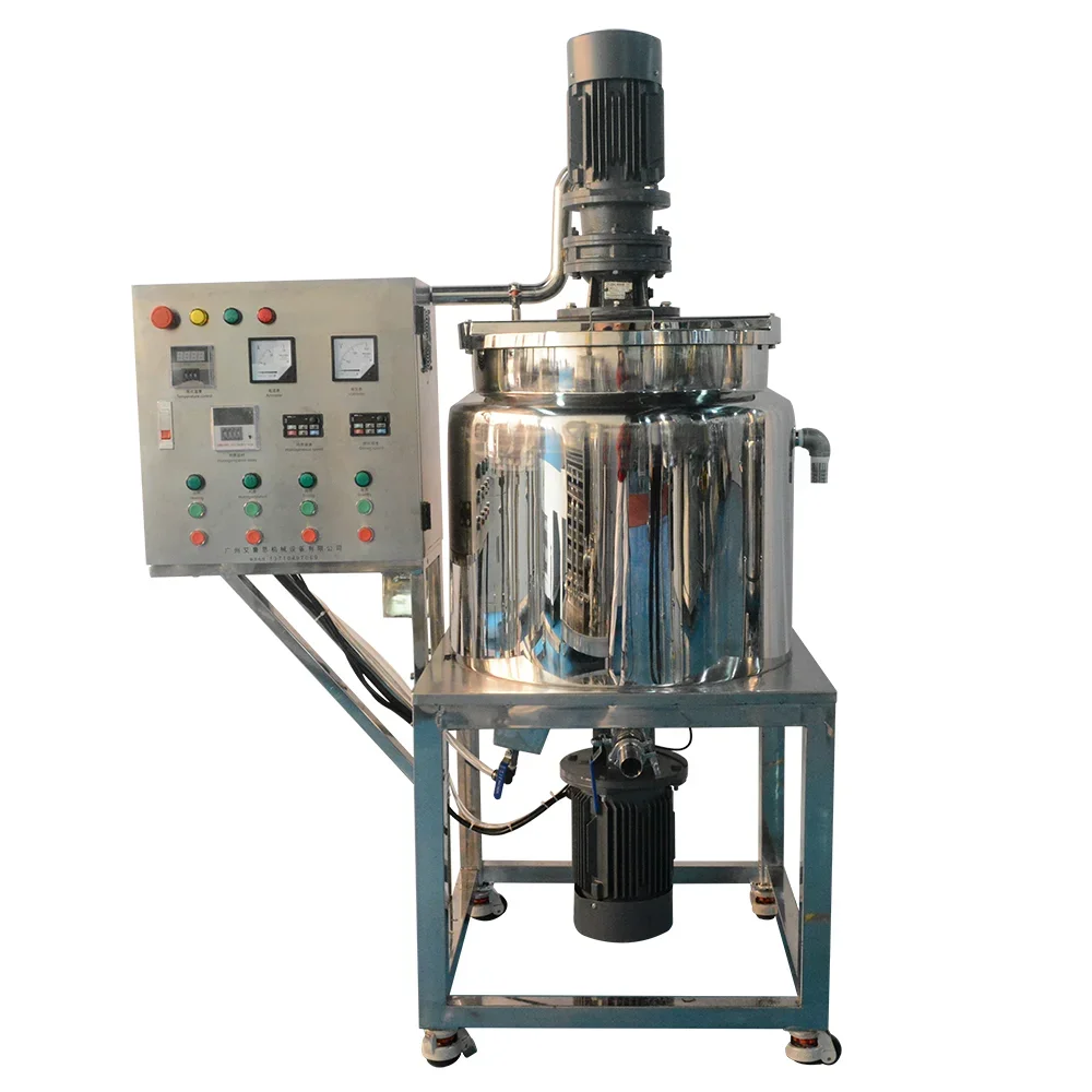 50L Liquid Washing Homogenize Mixing Equipment and Emulsifier Making Mixing tank with Agitator