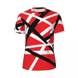 Gym T Shirt For Men Van Halen T Shirts Popular Red Black Summer Tee Shirt O Neck Y2K Classic Graphic Tops Plus Size