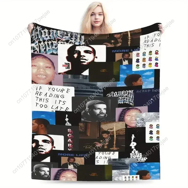 Soft Funny Throw Blanket Drake Lyric Explorer Flannel Blanket Inspired Ultra Soft Flannel Blanket Warm and Cozy Living Room Shaw