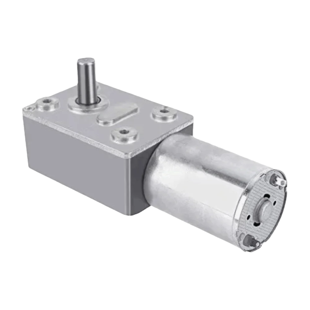 DC 12V Worm Gear Motor 62RPM 6RPM 20RPM Reversible Reduction Gear Motor High Torque With Encoder Self Locking Motor