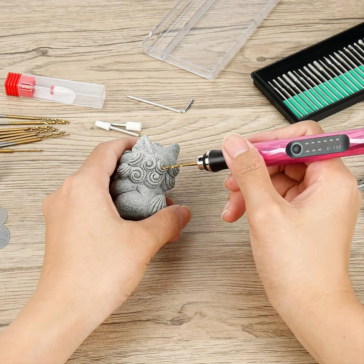 Electric Engraving Pen with USB-C Charging, 3-Speed Settings, Overload Protection,for Wood, Metal, Glass, for Beginners 6