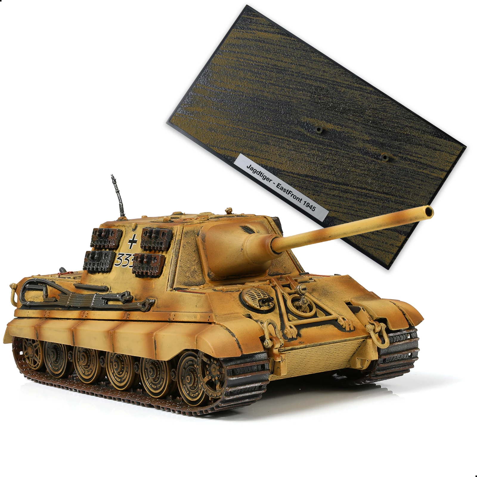 

1:72 Jagdtiger Tank Model, Yellow, Diecast Military Replica, Detailed Collectible Display for Enthusiasts, Xmas Bday Gift Men