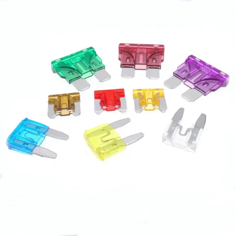 50pcs Car Fuse Blade Fuse Kit Mini Small Medium Fuses Automatic Truck Blade Assortment Kits 3/5/7.5/10/15/20/25/30/35/40A