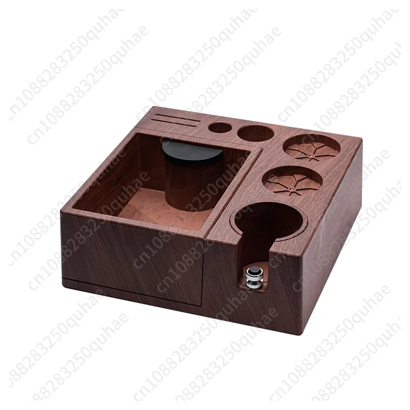 Wood grain powder press Multifunctional powder press Storage box Coffee handle Bar powder hammer Storage