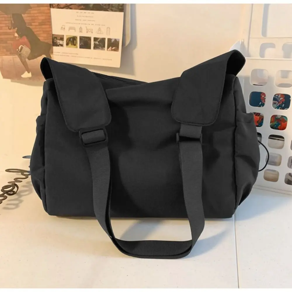 Fashion Work Style Crossbody Bag Nylon Large Capacity Student Messenger Bag Casual Single Shoulder Bag