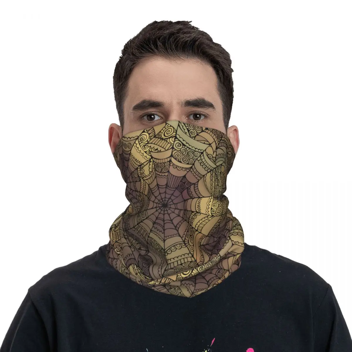 Бандана-шарф с рисунком паука