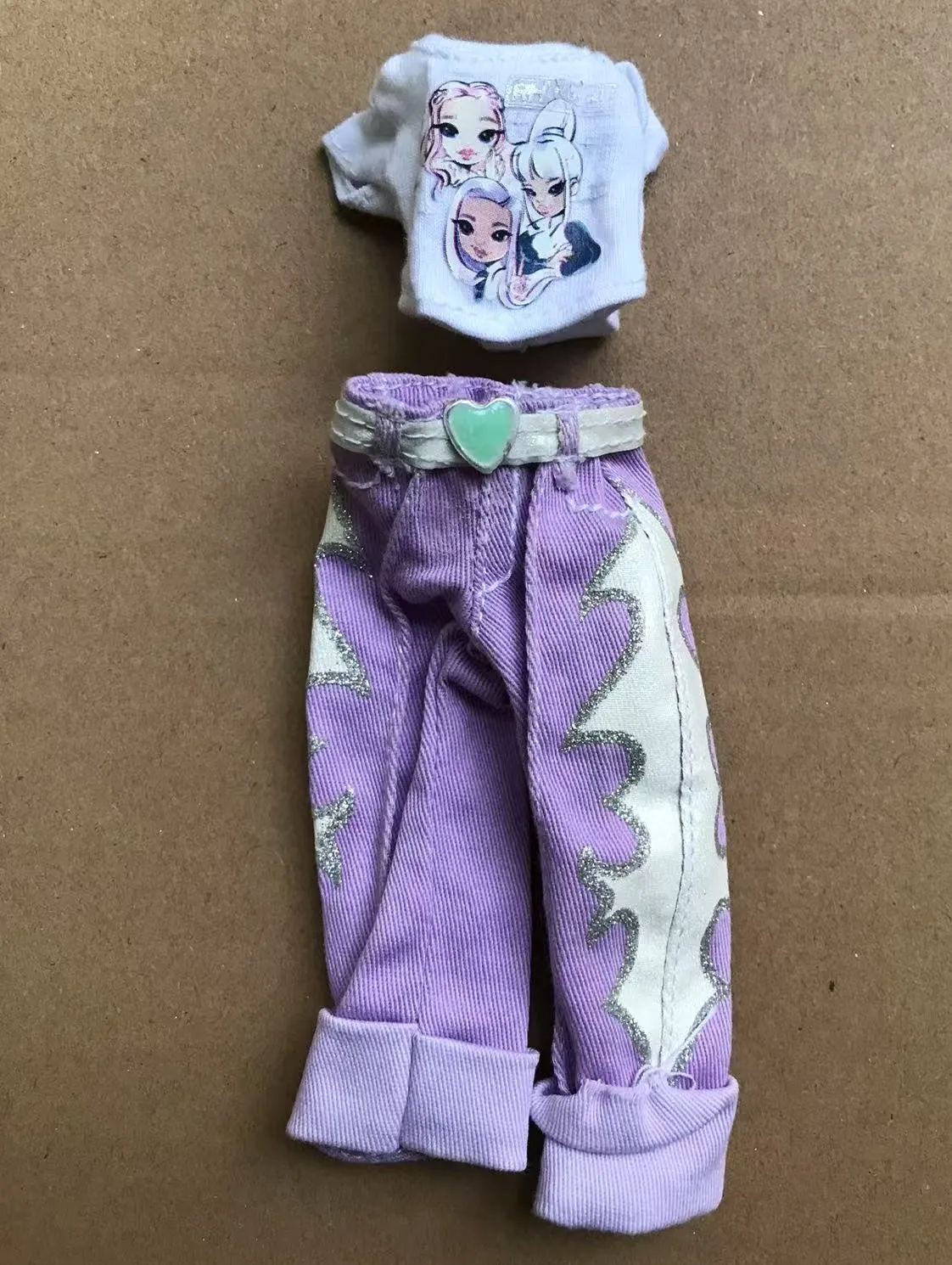 Rainbow Doll Coat Jacket Dress Socks Colorful Decors Original Doll Accessories DIY Dressing Gifts Toy Parts