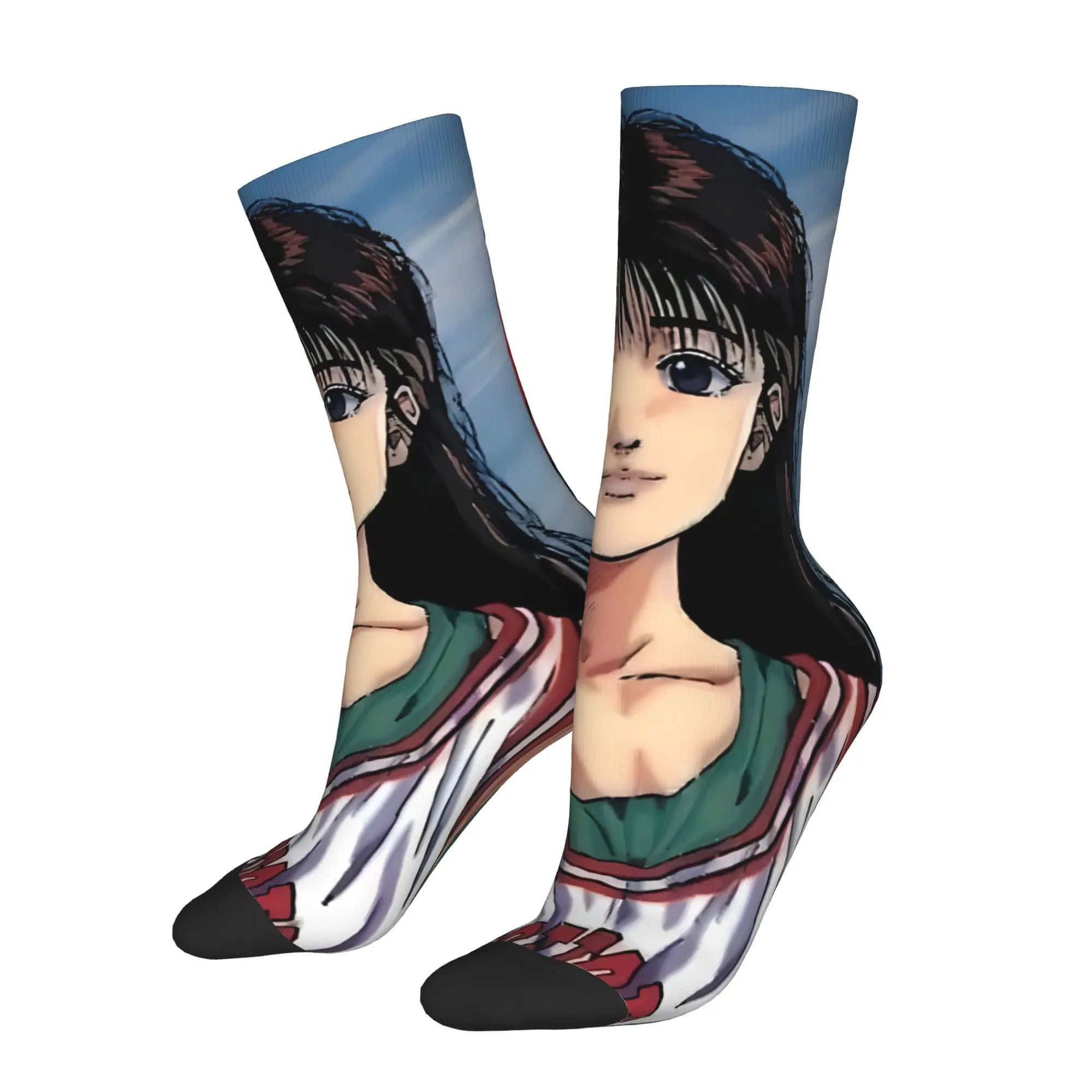 

Haruko Akagi 3D Print Men Unisex Cycling Windproof Outdoor Hip Hop Running Hiking Warm Mid-calf Sock