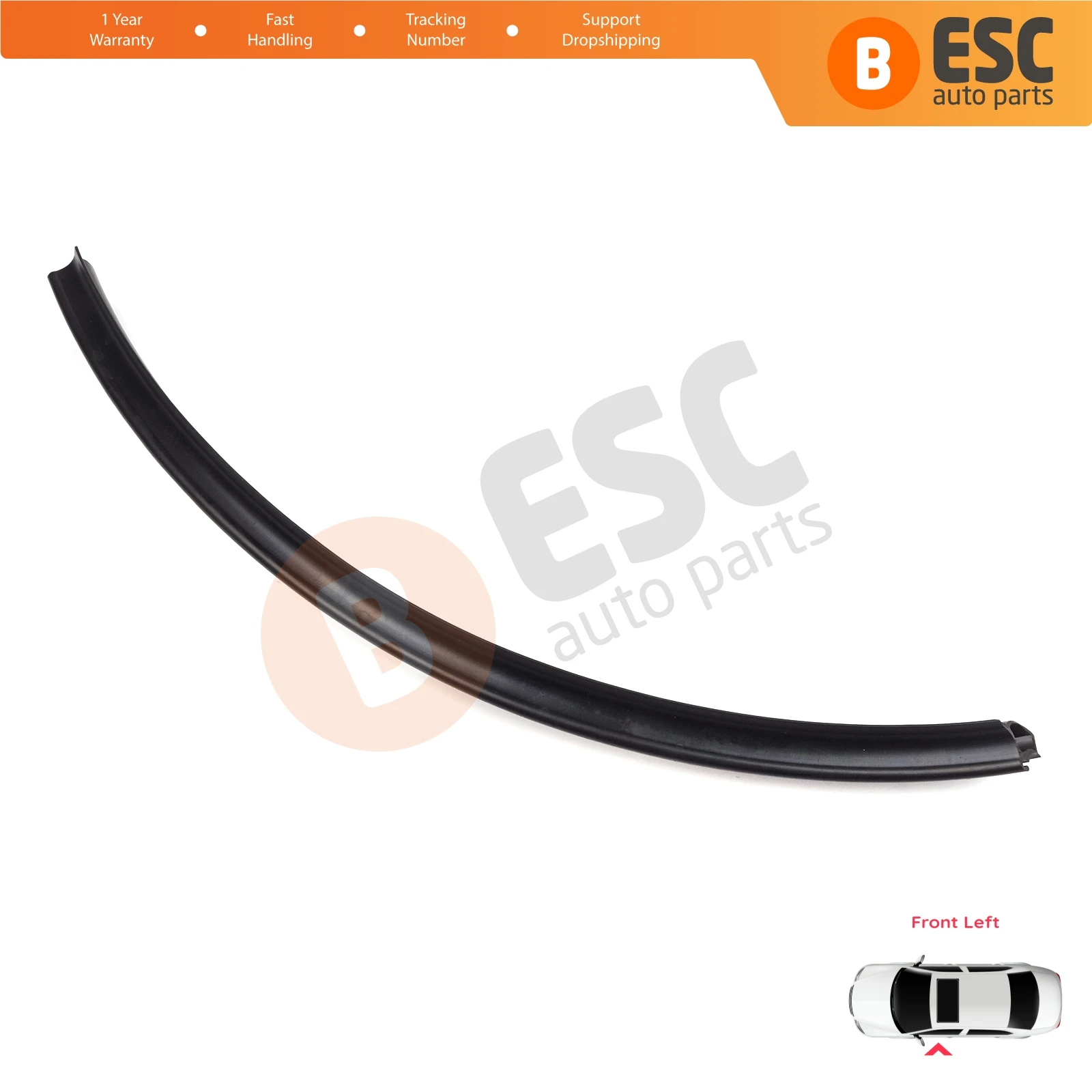 ESP1144-1 Front Left Door Wheel Inner Fender Arch Rubber Gasket Seal for VW Transporter T5 T6 T6.1 Caravelle Multivan 7H0837565