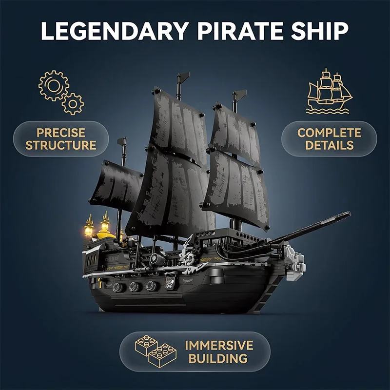 pirate ship building blocks view 7