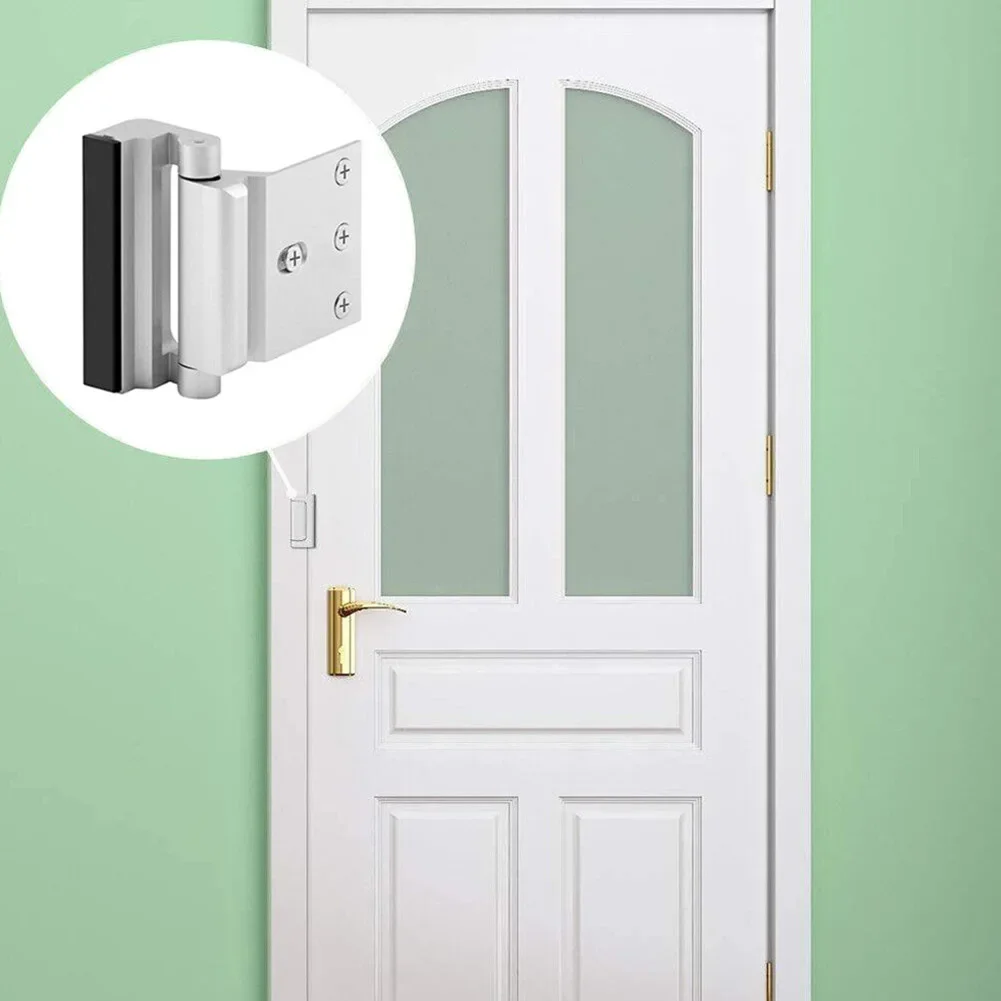 

Усиленный замок дверного замка, дверной усиливающий замок из алюминиевого сплава, обустройство дома, подпружиненный дизайн, новинка