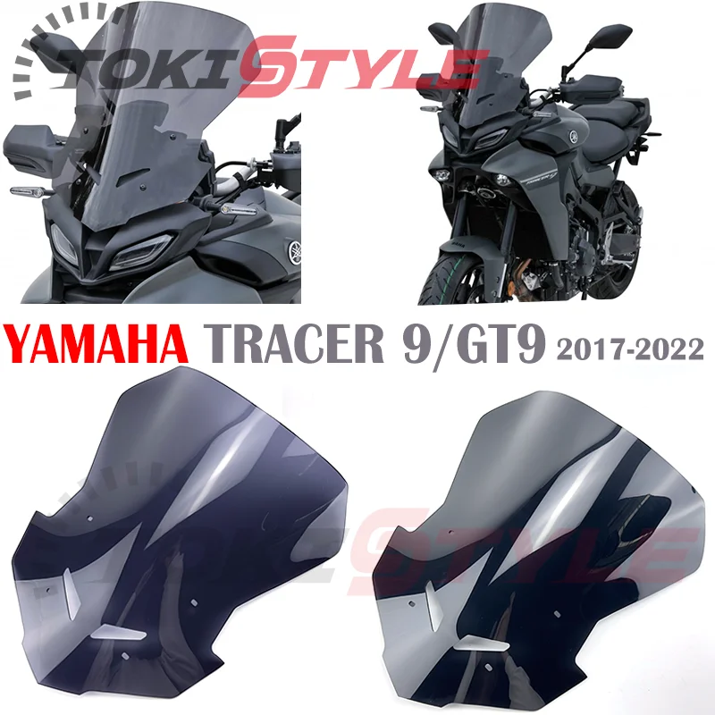 

Fits For YAMAHA TRACER 9 2021 2022 MT-09 TRACER GT9 GT 9 21-22 Motorcycle Touring Windshield Visor Windscreen