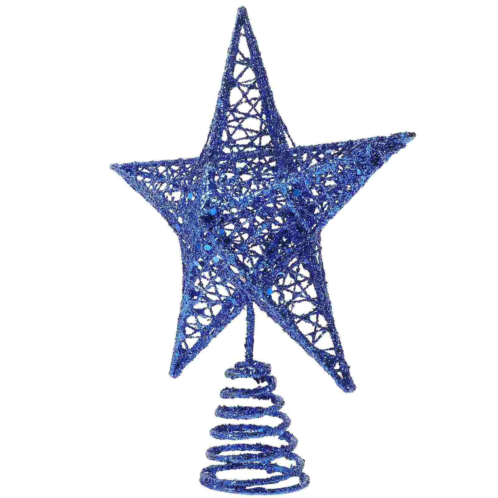 Estrellas en la parte superior del árbol de Navidad Adornos dorados Mini adornos de Halloween Gadgets de decoración navideña