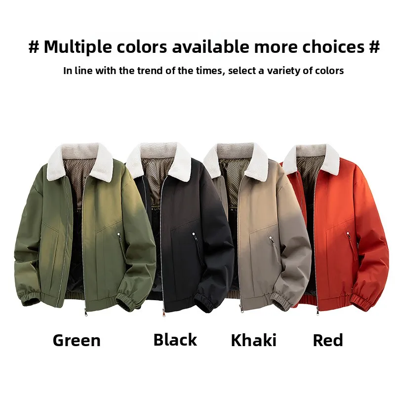 

Winter Outdoor Sports Leisure Windproof Breathable Warm Cold Resistant Jacket Fashionable Handsome Men's Casual Cotton Jacket