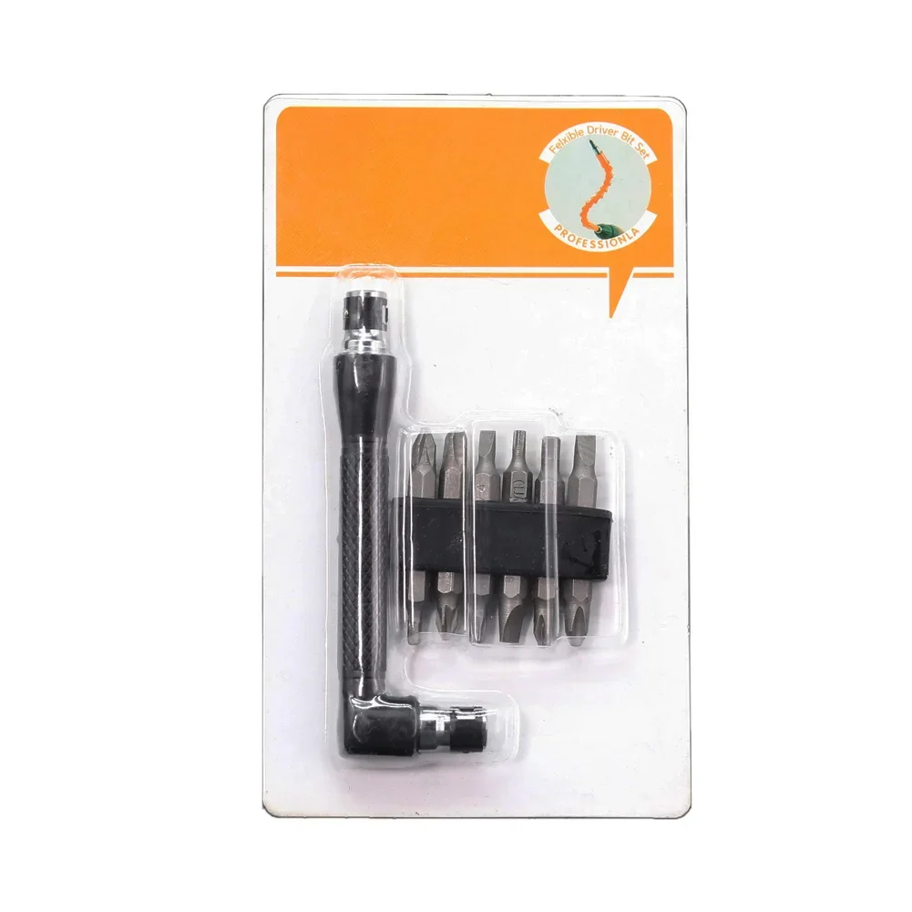 13PCS 유연한 샤프트 도구 전자 드릴 스크루 드라이버 비트 홀더 연결 링크 Multitul Hex Shank Extension Snake Bit Hand tool