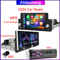 1Din Carplay Android Auto Car Radio Android 13 Multimedia Video MP3 MP5 Player With BT FM Stereo USB Plug Autoradio