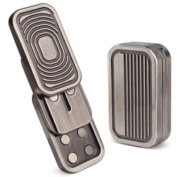 Unique Three Layer Metal Poker Push Card Fidget Slider Haptic Coin Stress Relief Toys Adults Cool Edc Gadgets Decompression Gift