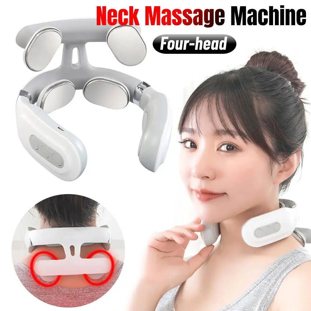

Back Neck Massage Instrument Intelligent Electric Rechargeable Heating Hot Pressing Magnetic Pulse Neck Massage Instrument