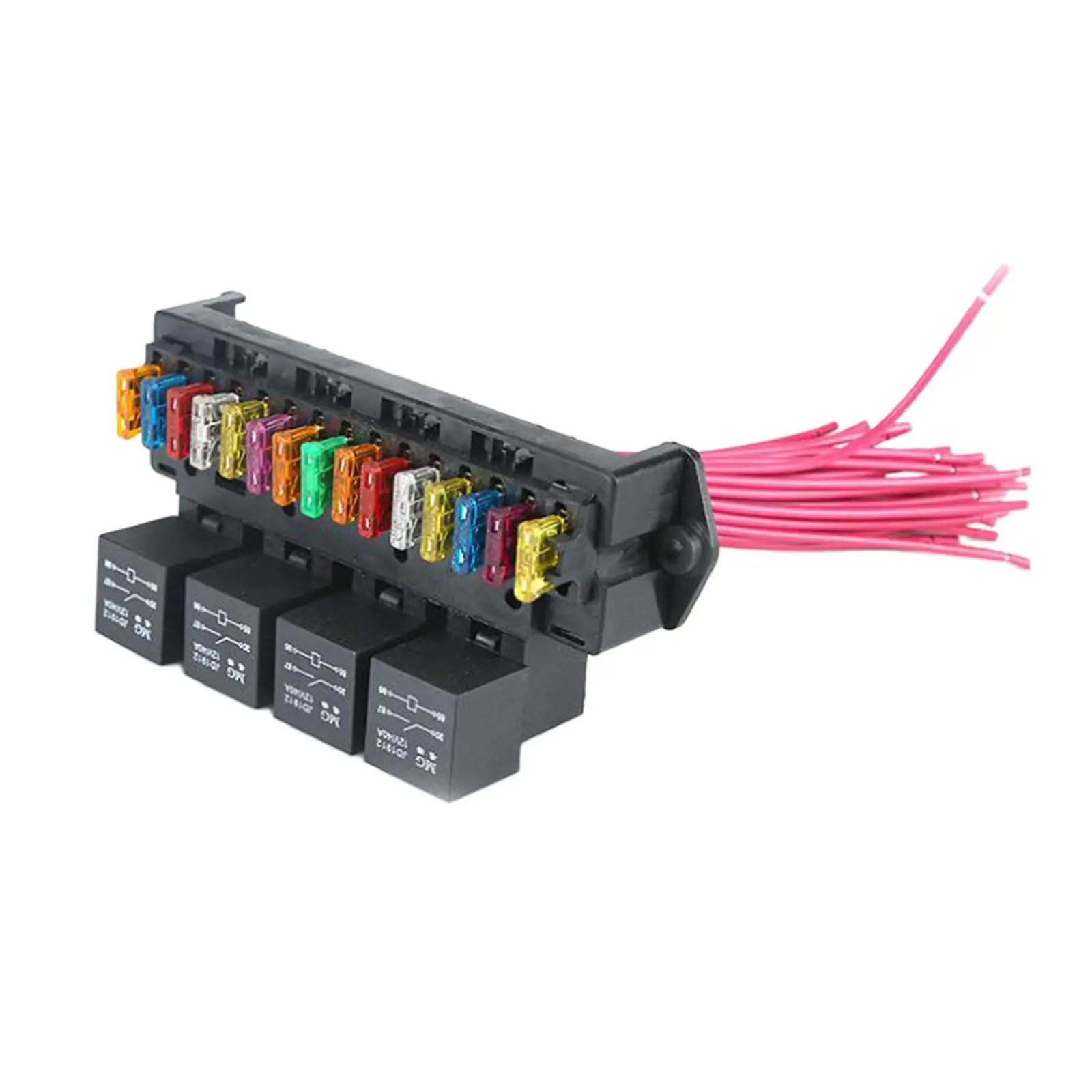 Automotive 15-way Fuse Box Multi-circuit Assembly Control Box Fuse Holder With Relay Wiring Harness Assembly