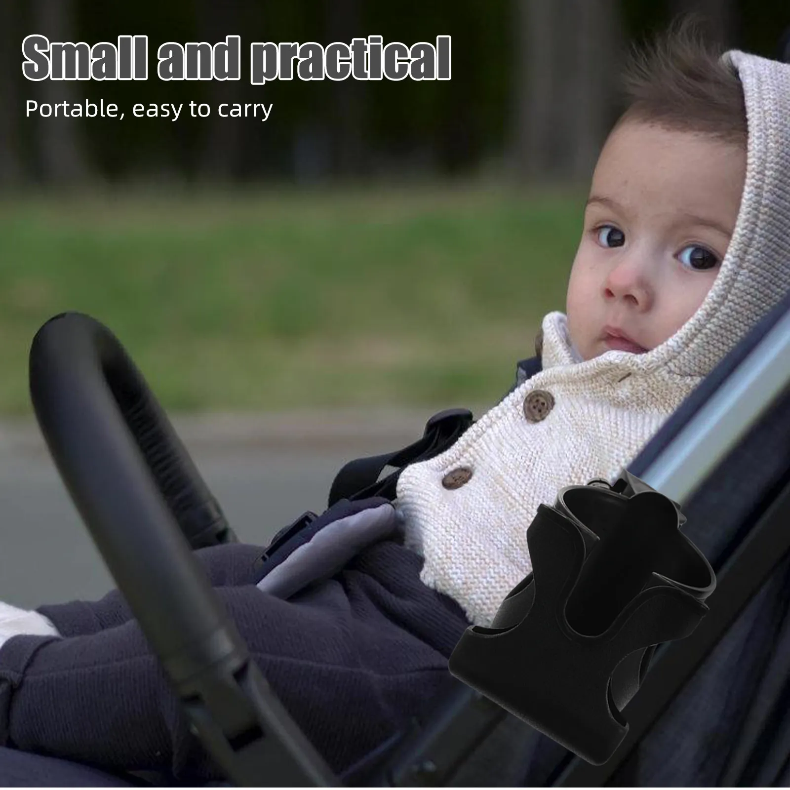 Universal Multi Function Bicycle Phone Cup Holder Adjustable Large Capacity for Baby Stroller Wheelchair Walker Mobility Devices