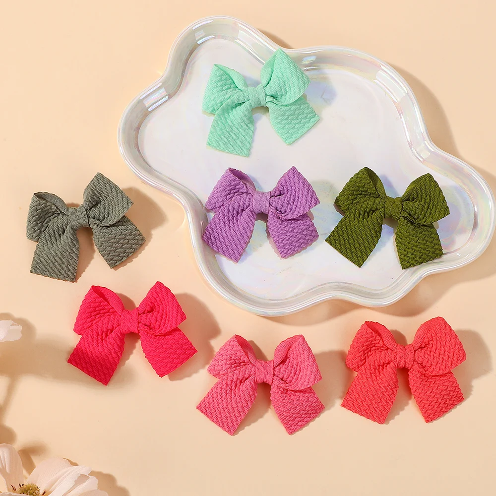 50 قطعة لون عشوائي جميل الشريط Bowknot مقاطع الشعر للأطفال اليدوية طفل الفتيات إكسسوارات الشعر بالجملة #5