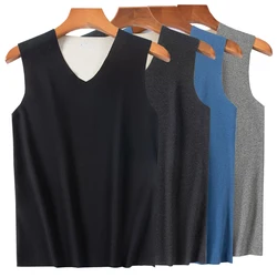 1pcs Men No Trace Thermal Underwear Sleeveless Vest Autumn WinterThermo Lingerie Man Warm Top Thickening Thermo Vest Undershirt