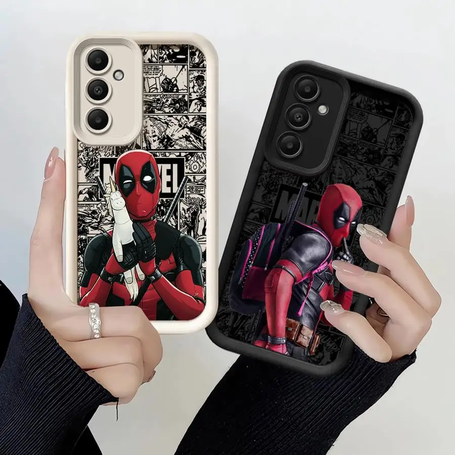 Marvel Deadpool Cool Phone Case for Galaxy A15 A72 A52 4G 5G A25 A35 A55 A51 A73 A52s A53 A54 5G A71 4G Cover