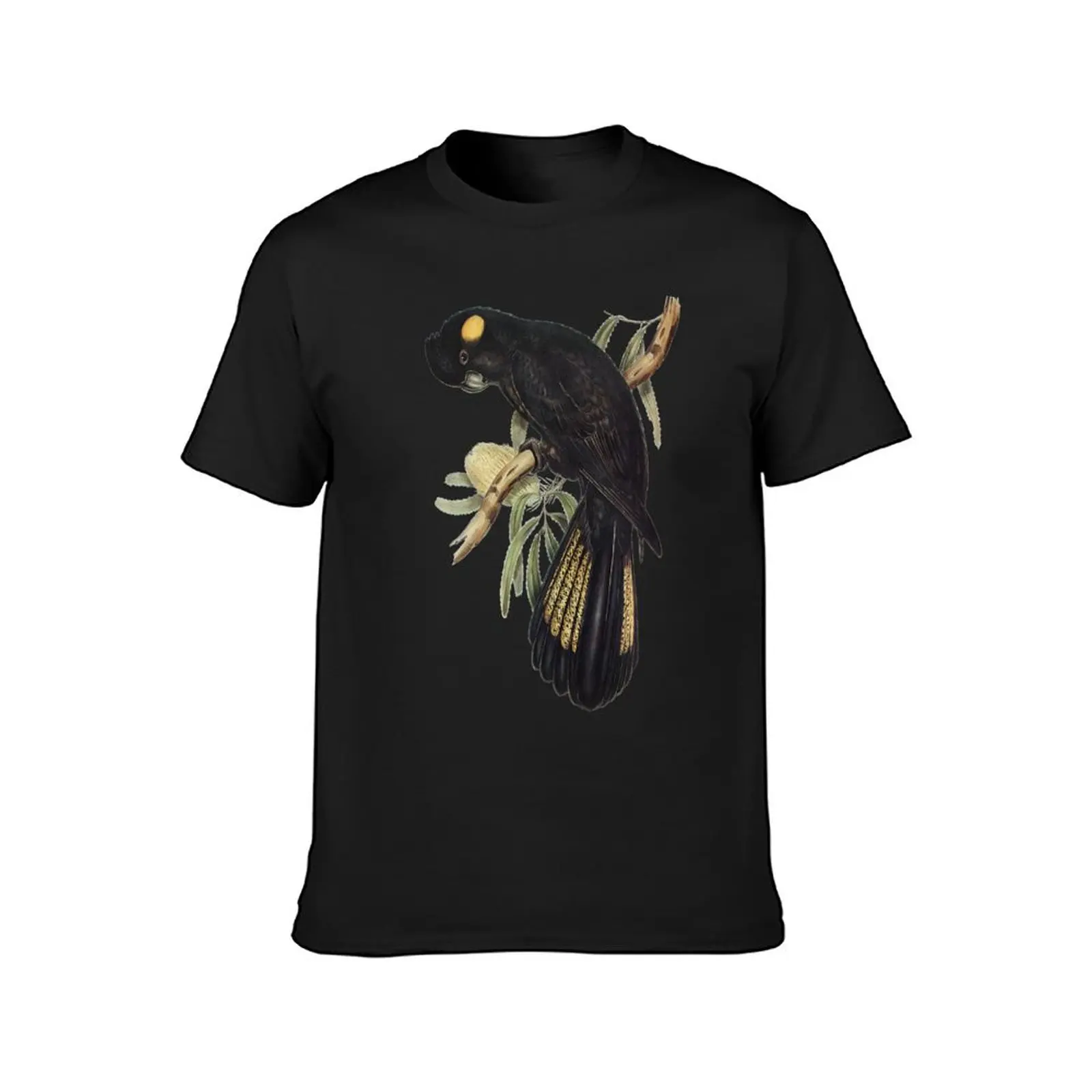 Yellow-tailed Black Cockatoo (Calyptorhynchus funereus) T-Shirt customizeds sweat sweat shirts, men