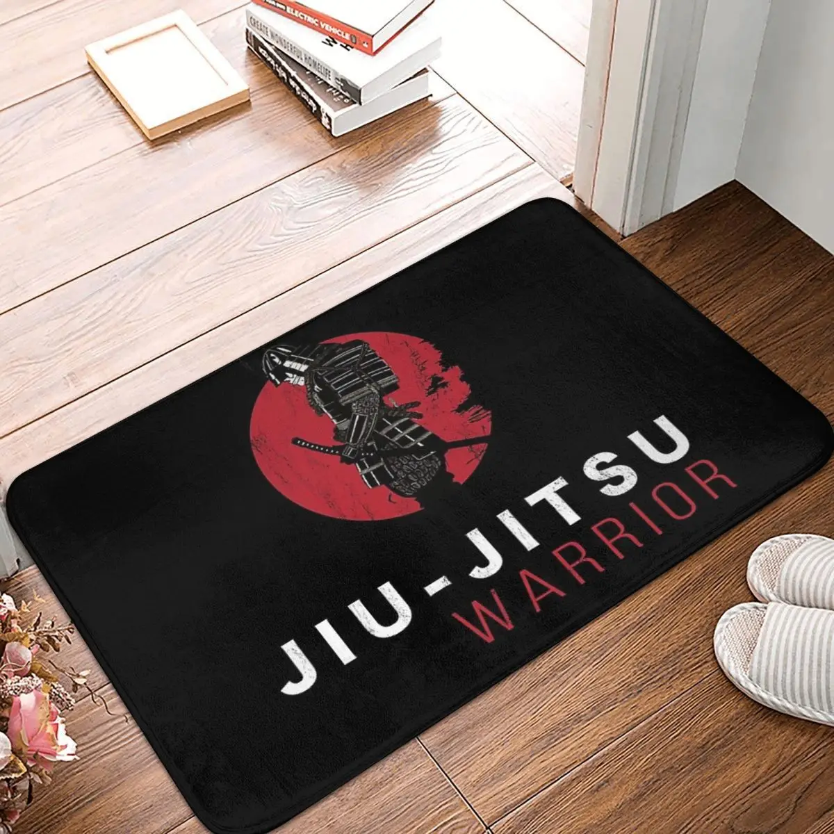 Jiu-Jitsu Warrior Japanese Bjj Gi & Black Belt Mma Anti-slip Doormat Floor Mat Carpet Rug for Kitchen Entrance Home Footpad Mats