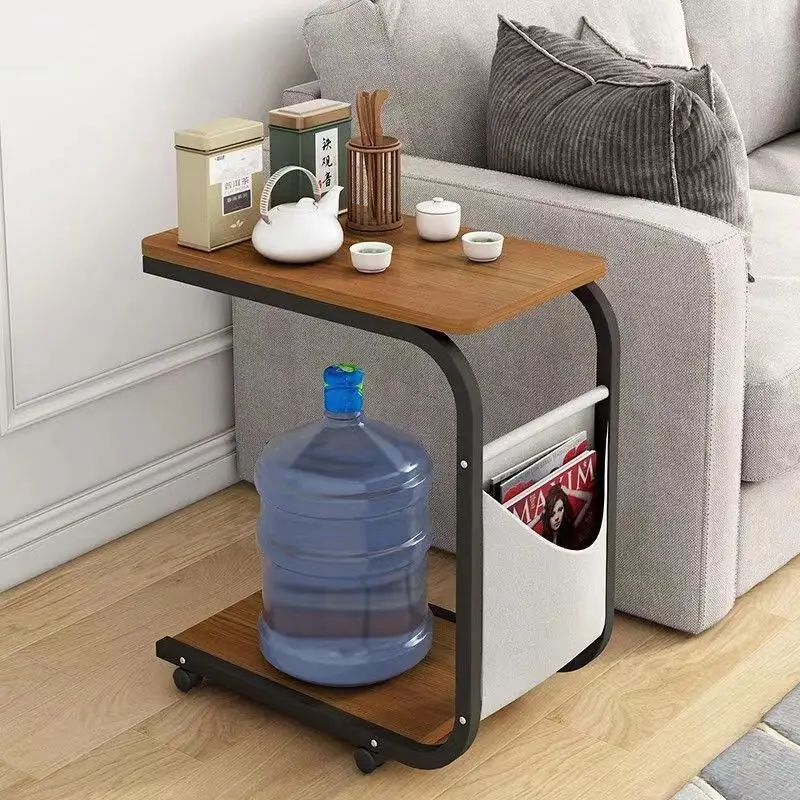 

Movable sofa side several bedrooms bedside locker living room simple tea table rack trolley