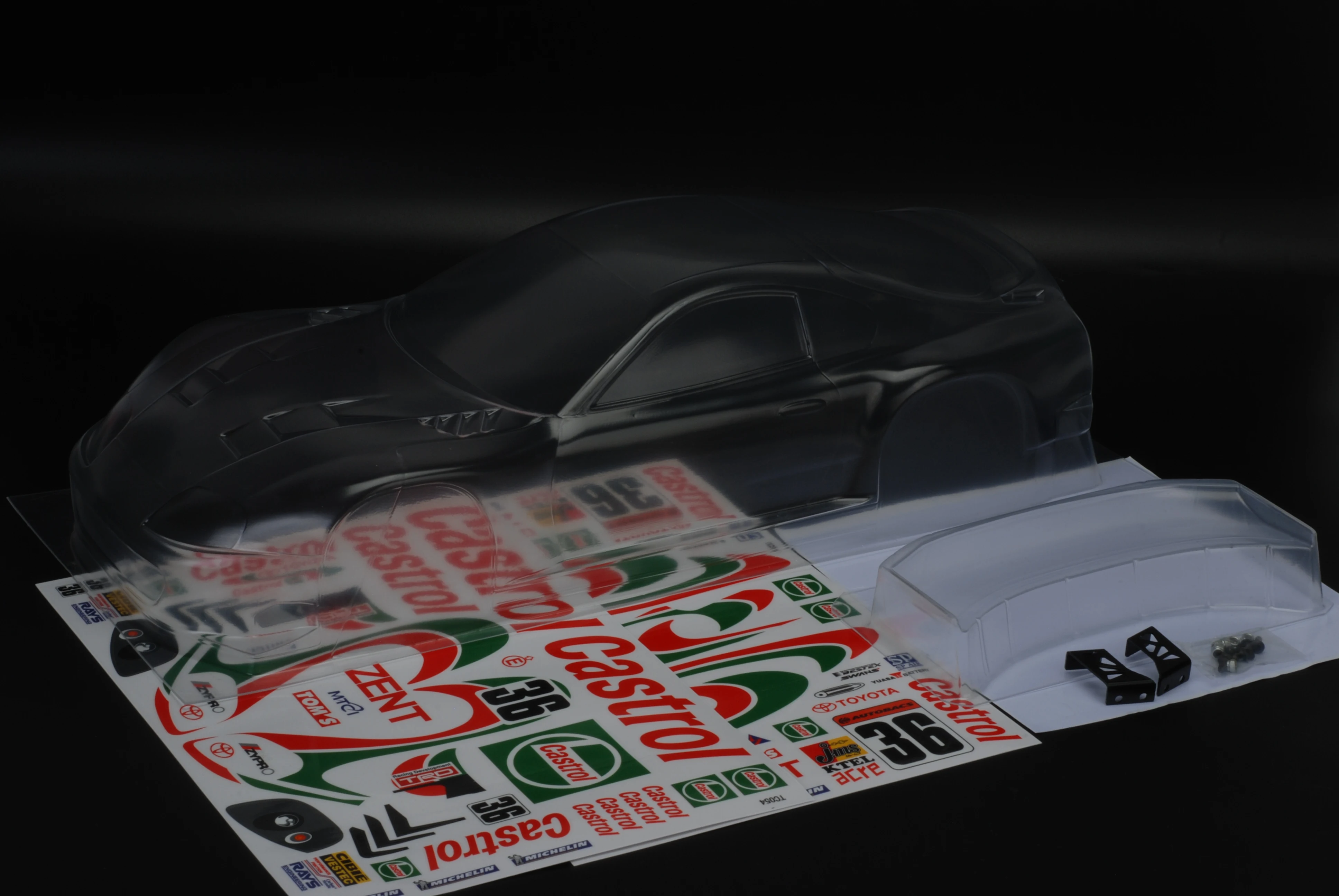 1/10 supra A90 2000 PC Body shell 190mm width Transparent Clean no paint 260mm wheelbase for 1/10 rc tamiya hsp yokomo mst