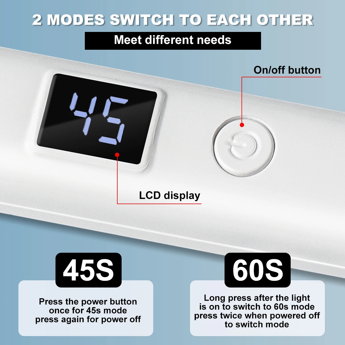 يده الأشعة فوق البنفسجية LED مسمار مصباح صغير محمول قابل للتعديل مصباح يدوي الأشعة فوق البنفسجية مجفف لتجفيف الأظافر أدوات صالون مانيكير قابلة للشحن #2