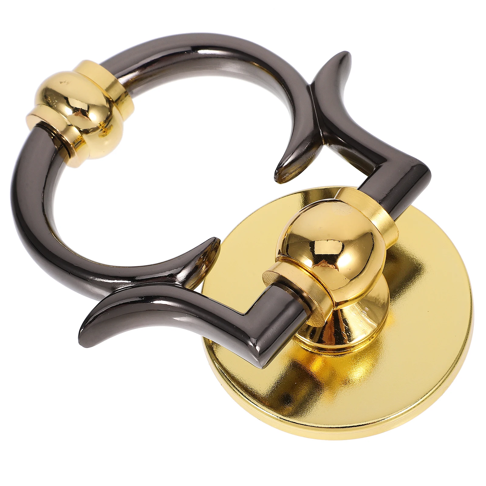 

Zinc Alloy Door Knocker Decorative Metal Ring Pull Handle for Front Door Entrance with Easy Installation Hardware