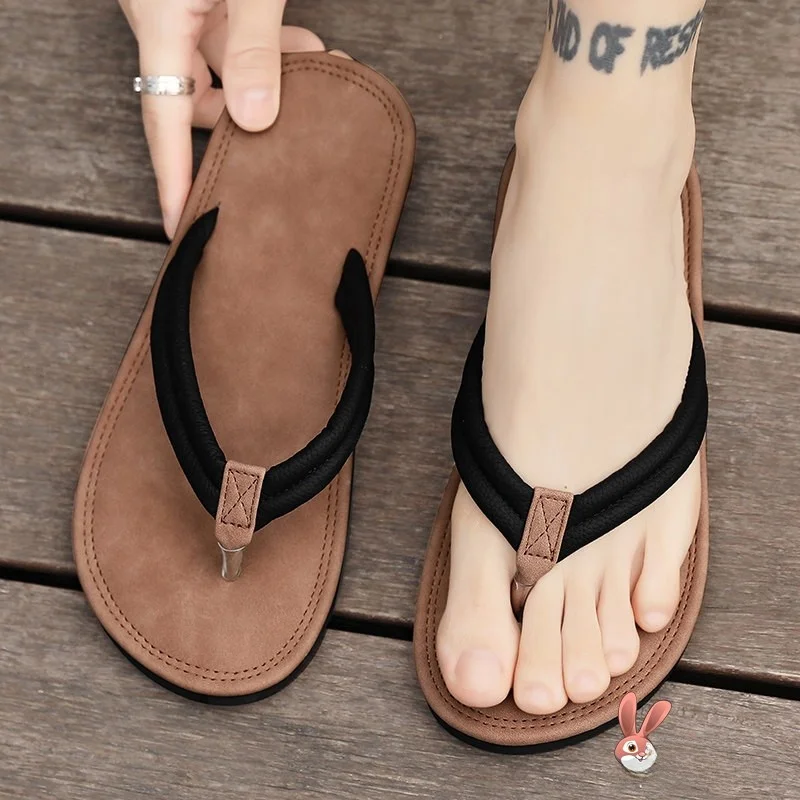 

Men's Summer Outdoor Beach Sandals Anti-Slip Deodorant Casual Slip-On Clogs Breathable EVA Youth Trend Pure Color