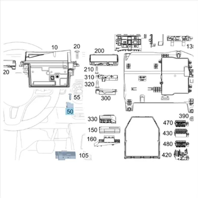 AYV For Car Battery Fuse Pyrotechnical Pyrofuse A0009827425 For -For  W206 W118 W247 W254 A180 CLA 220 Power Off Protector