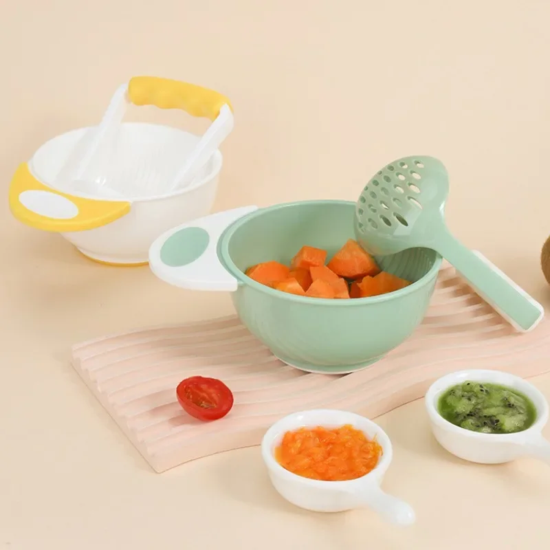 1PCs Baby Manual Food Conditioner Grinding Handle Grinding Bowl Food Processor Children's Complementary Food Grinding Bowl