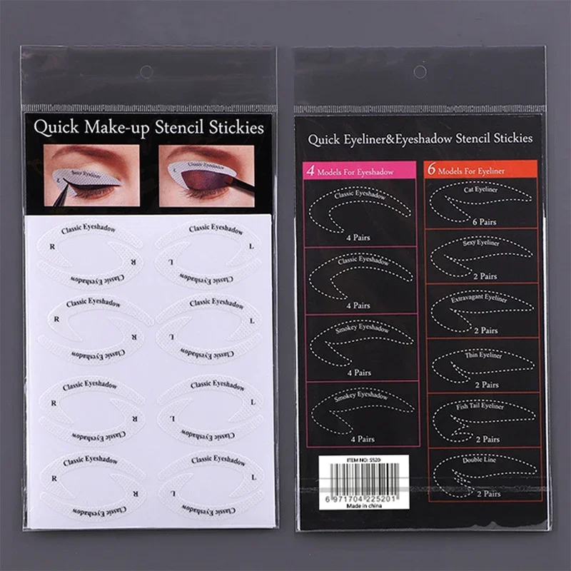 1 pz/set adesivi per sopracciglia pigri veloci modello di carta per sopracciglia Eyeliner stencil per ombretti guida per ausili tatuaggi strumento per il trucco regolabile