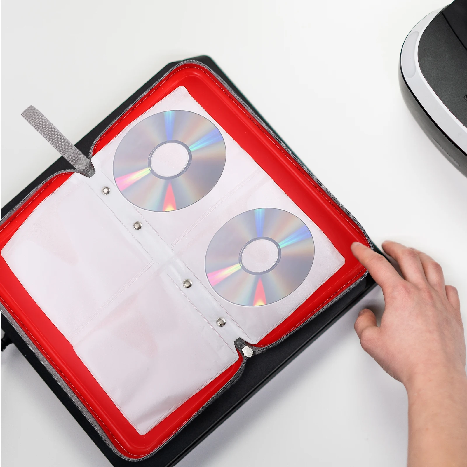 

CD Bag Holders Portable Case Dvd Storage Cases Sleeves Organizer Slender Car Plastic
