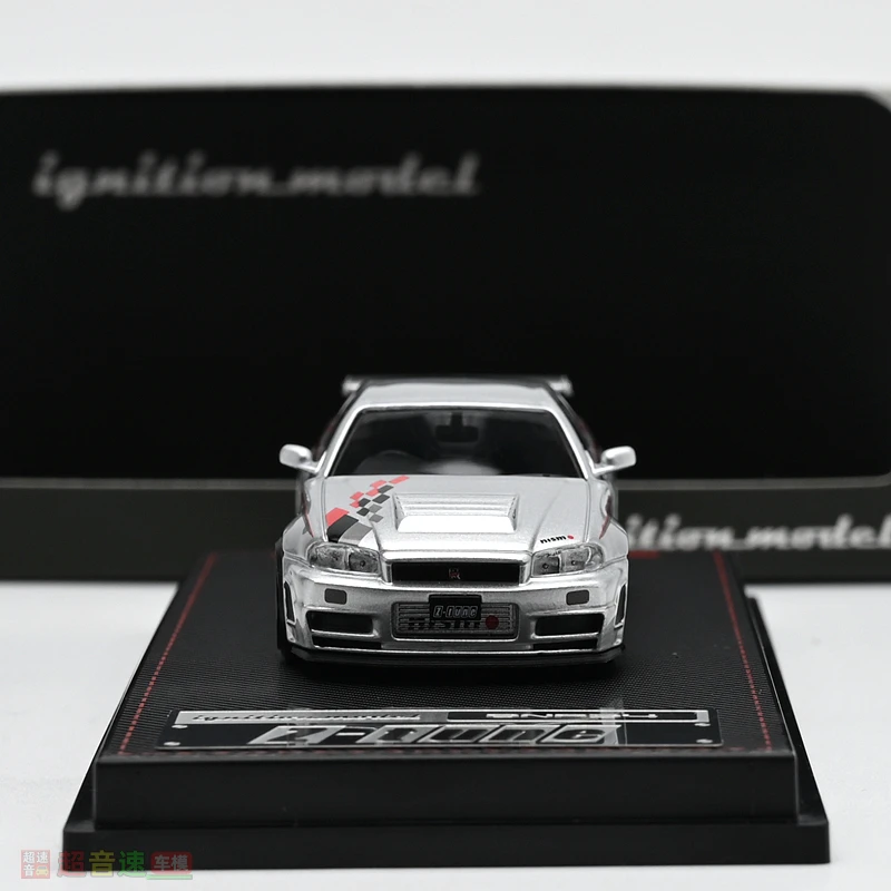 IG 1:64 Nismo R34 GTR Z TUNE gegoten simulatie legering automodel, kerstcadeau speelgoed voor jongens, verzamelornament voor volwassenen.