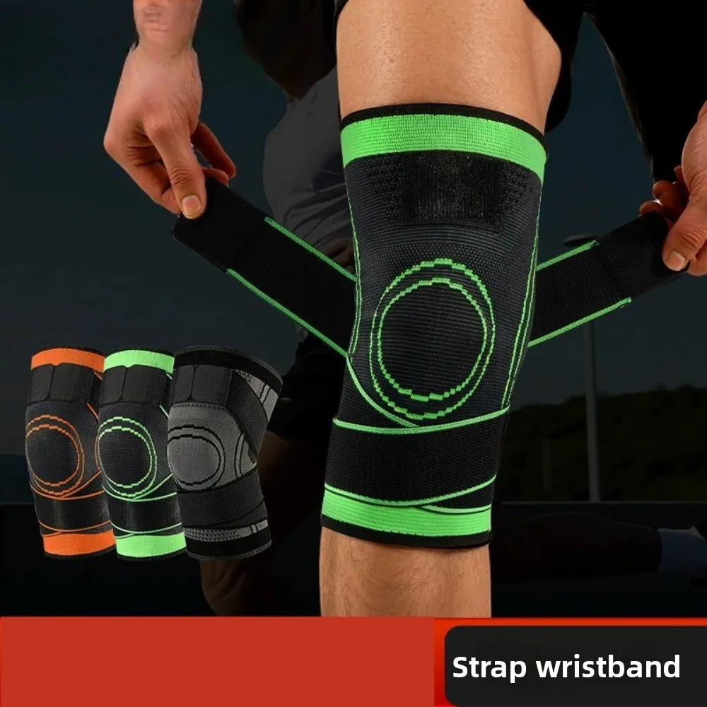 حزام منصات الركبة الرياضية في الهواء الطلق الرجال النساء تشغيل الدراجات منصات الركبة اللياقة البدنية المضادة للانزلاق الضغط تنفس الأشرطة النايلون منصات الركبة