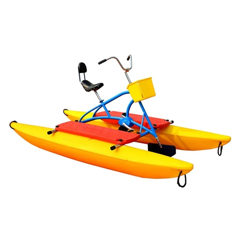 Manufacturer Amusement Rides Pedal Water Bicycle Single Inflatable Pontoons Aqua Bike