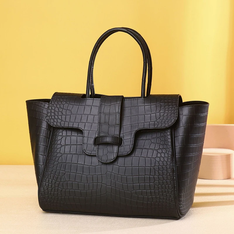 

Crocodile Pattern Bag for Women, Luxury Handbag, Fashionable Single Shoulder Diagonal Cross Bag, High Quality Trend