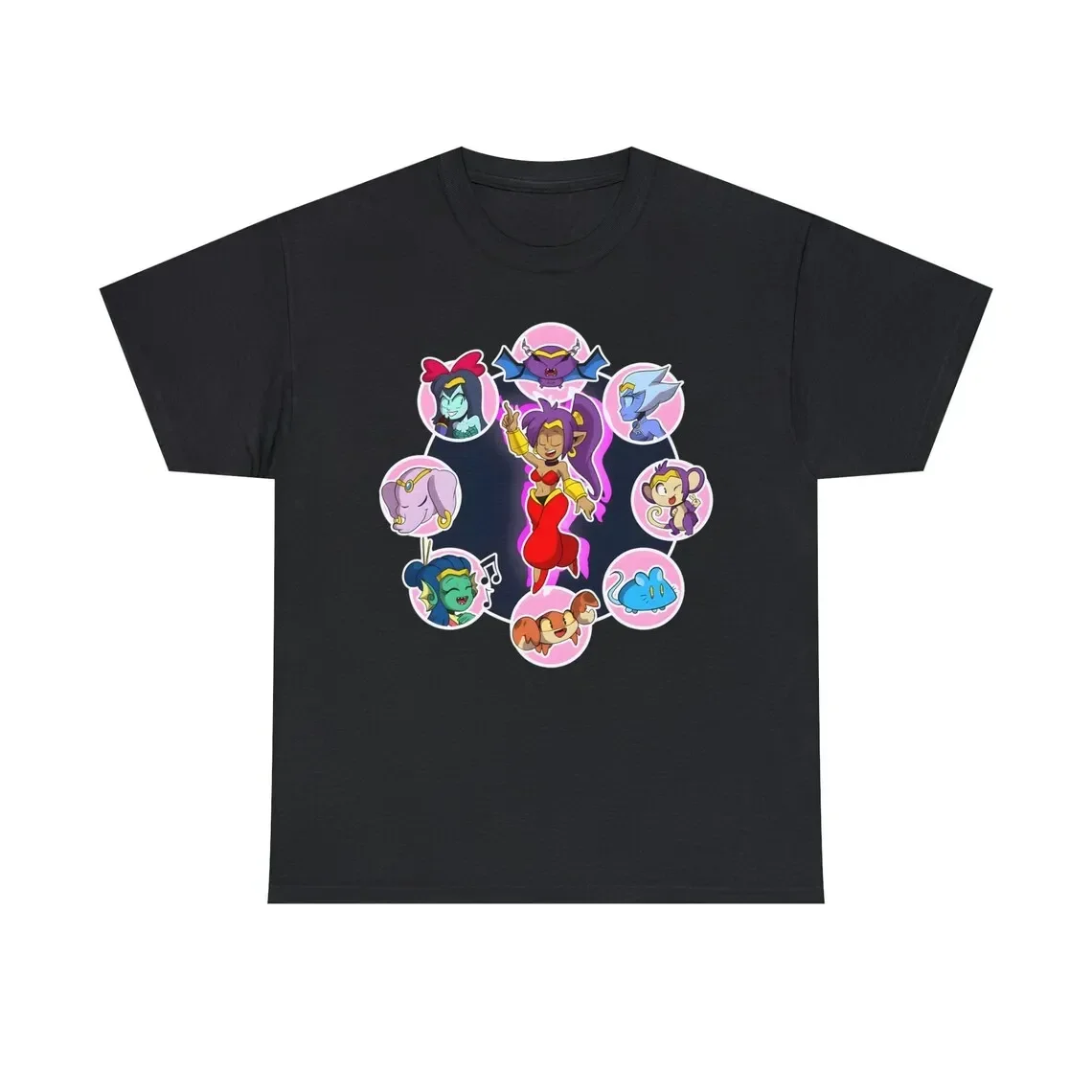 Indie Videogame Metroidvania T shirt Cartoon Casual Fashion Crew Neck Men Women Large Size T shirt Shantae Gaming T-Shirt