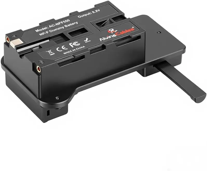 Sztuczna bateria NP-F do płytki zasilającej V-Lock V-Mount dla Sony NP-F970 F770 F550, Atomos Shinobi Shogun Ninja V, Hollyland Mars — zdjęcie produktu 4