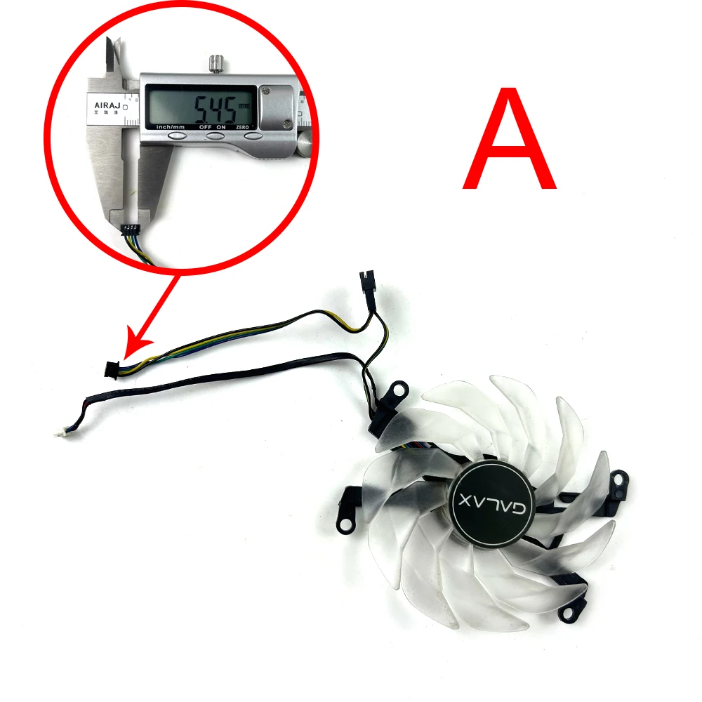 Lüfter 90 mm 4-polig für KFA2 GALAX GeForce RTX 3060 3070 3080 Ti SG (1-Klick-OC-Funktion) Grafikkarten-Kühlerlüfter